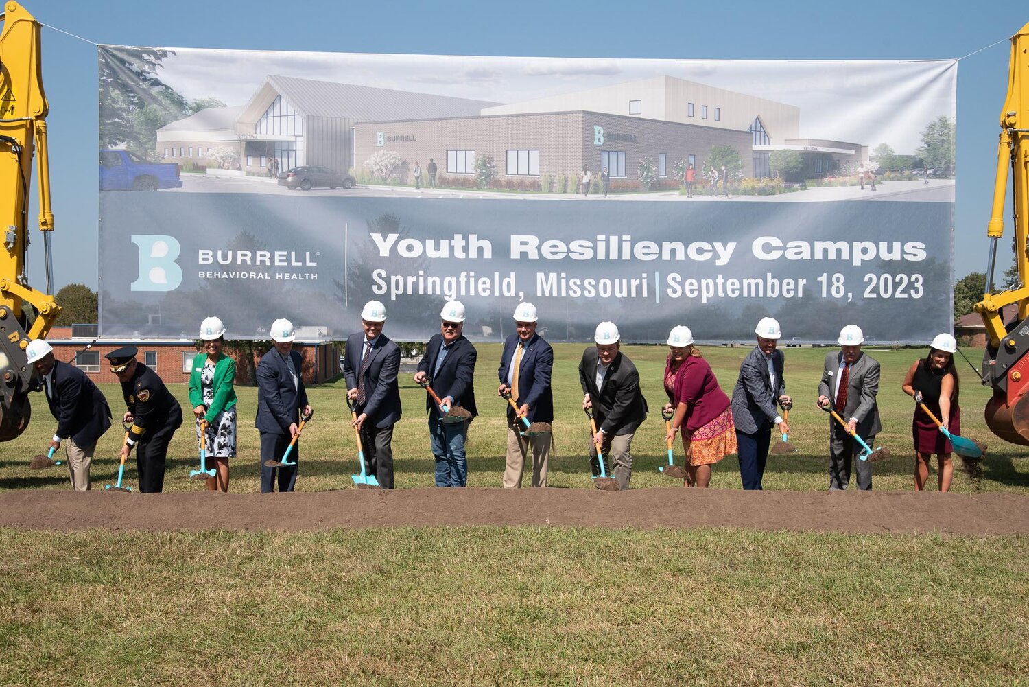 A groundbreaking ceremony is held on Monday for Burrell Behavioral Health's Youth Resiliency Campus.